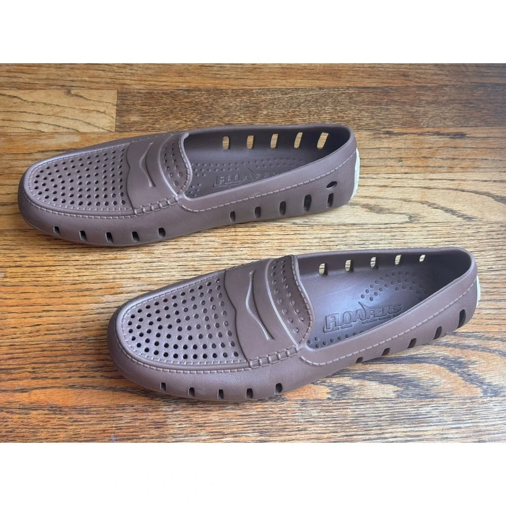 Floafers Loafers 12 Driftwood Driver Coastal Preppy Lightweight Boat Shoes